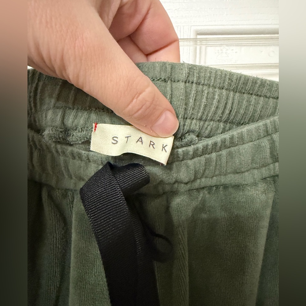 STARK X velour jogger pants‎ in green size small - Picture 5 of 7